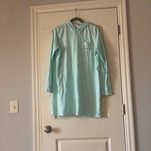 Cute coverup hooded long sleeve